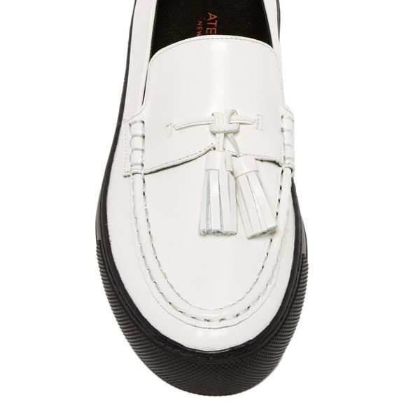 ATELJE 71 New COLE Leather Tassel Platform Flats Loafers Flatforms NIB Womens  7 - Picture 3 of 16